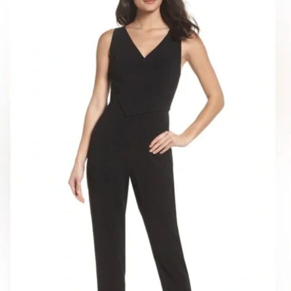 Ali & Jay Sleeveless Slim Leg Cross Over Jumpsuit - Picture 1 of 6